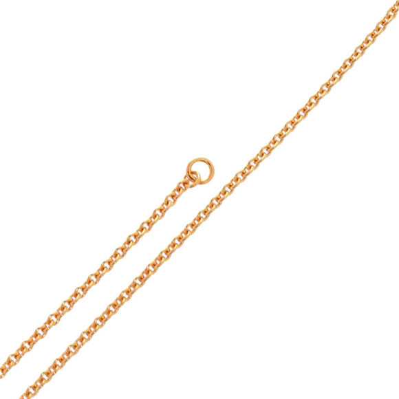 Unused Herms Cor H GP Swift Necklace in Mauve Pale - Picture 5 of 7